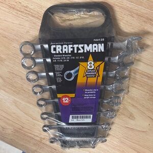 Craftsman 8-Piece 12-Point Wrench Set in Silver